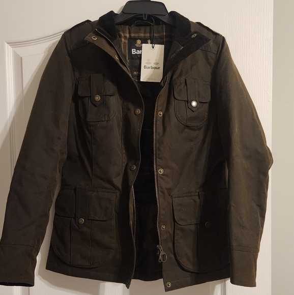 Barbour Women's Winter Defense Wax Jacket - Picture 11 of 16